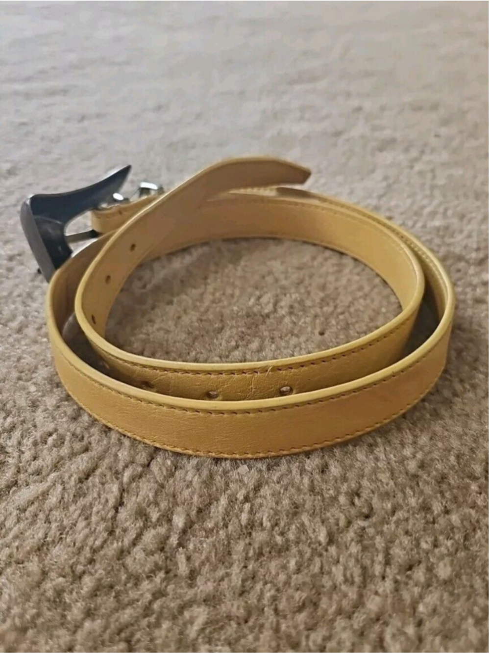 Free People Women's Billie Leather Belt in Honey Size Small/Medium NEW - Picture 6 of 8